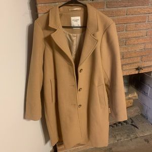 Abercrombie Wool-Blend 'The Dad Coat‘ Light Brown